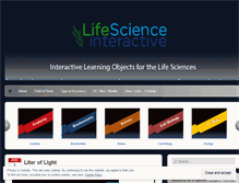 Tablet Screenshot of lifescienceinteractive.com